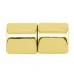 4mm Magentic Tube Clasps, Gold, Pack of 3 4mm Magentic Tube Clasps, Gold, Pack of 3