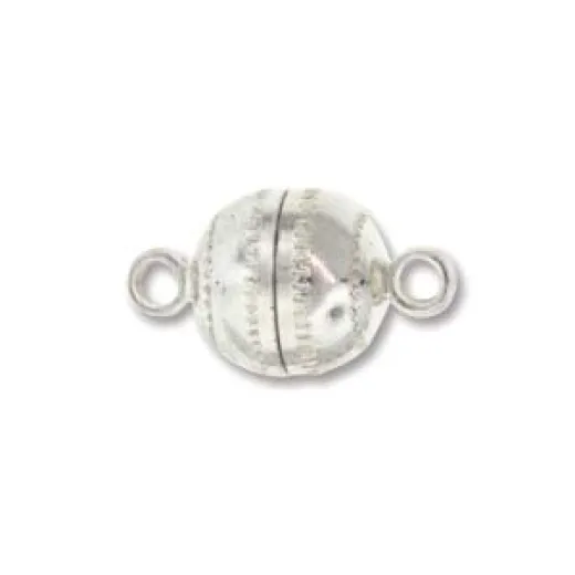 Magnetic Ball Clasp, 8mm, Silver Colour Magnetic Ball Clasp, 8mm, Silver Colour