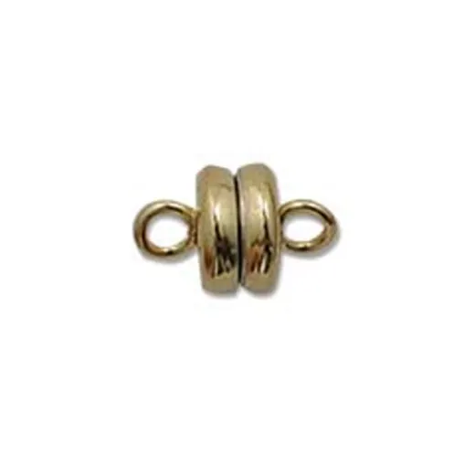 Magnetic Clasp 6 x 6.5mm, Pack of 3 Clasps, Gold plate Magnetic Clasp 6 x 6.5mm, Pack of 3 Clasps, Gold plate