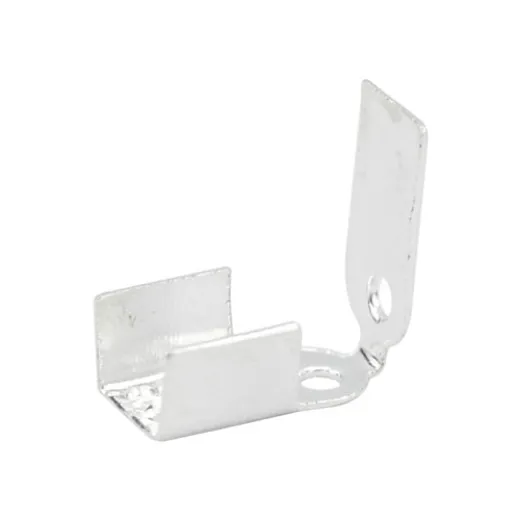 Cord Ends, Fold-Down, 4.8mm (.189 in) O.D., 9.3mm (.366 in) length, Silver Plated E-Coat,10 pc Cord Ends, Fold-Down, 4.8mm (.189 in) O.D., 9.3mm (.366 in) length, Silver Plated E-Coat,10 pc