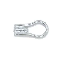 Beadalon Silver Colour Loop Crimps, 12Pcs