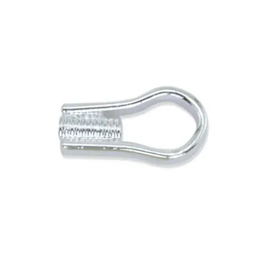 Beadalon Silver Colour Loop Crimps, 12Pcs