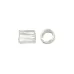 'Groovy' 1.8mm / Size 2 Silver Plated Crimp Tubes, Pack of 20 'Groovy' 1.8mm / Size 2 Silver Plated Crimp Tubes, Pack of 20