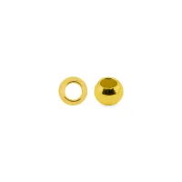 Bulk Bag Beadalon Crimp Beads, Size #1 (2mm), Gold Colour Bulk Bag Beadalon Crimp Beads, Size #1 (2mm), Gold Colour