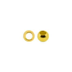 Bulk Bag Beadalon Crimp Beads, Size #1 (2mm), Gold Colour
