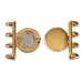 Ateni IV Magnetic Clasp for SuperDuo Beads, 24kt Gold Plated, Pack of 1 Ateni IV Magnetic Clasp for SuperDuo Beads, 24kt Gold Plated, Pack of 1