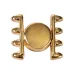 Ateni IV Magnetic Clasp for SuperDuo Beads, 24kt Gold Plated, Pack of 1 Ateni IV Magnetic Clasp for SuperDuo Beads, 24kt Gold Plated, Pack of 1