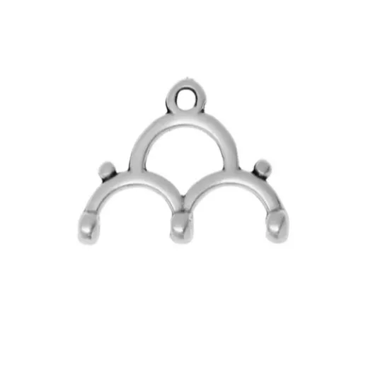 Lakos III Chandelier Ending for 8/0 Beads - Antique Silver Plate Lakos III Chandelier Ending for 8/0 Beads - Antique Silver Plate