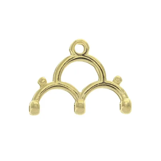 Lakos III Chandelier Ending for 8/0 Beads - 24K Gold Plate Lakos III Chandelier Ending for 8/0 Beads - 24K Gold Plate