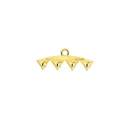 Vani IV Connector for Gemduo Beads - 24K Gold Plate, Pack of 2 Vani IV Connector for Gemduo Beads - 24K Gold Plate, Pack of 2