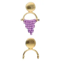 Venio II Earrings for Delica Beads, 24kt Gold Plated, 1 Pair