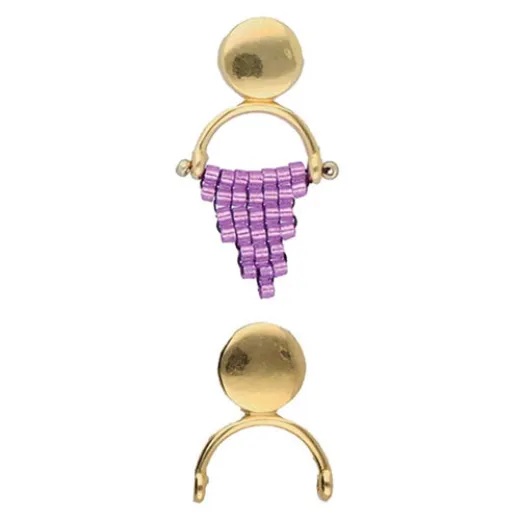 Venio II Earrings for Delica Beads, 24kt Gold Plated, 1 Pair Venio II Earrings for Delica Beads, 24kt Gold Plated, 1 Pair