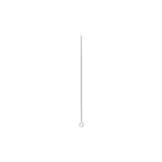 Eye pins 0.7x55mm, Longer length, 5.7mm (2.25"), Silver Plated, 24 Pieces