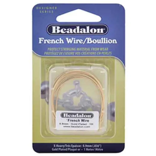 Beadalon French Wire / Gimp, 0.8mm, Gold Beadalon French Wire / Gimp, 0.8mm, Gold