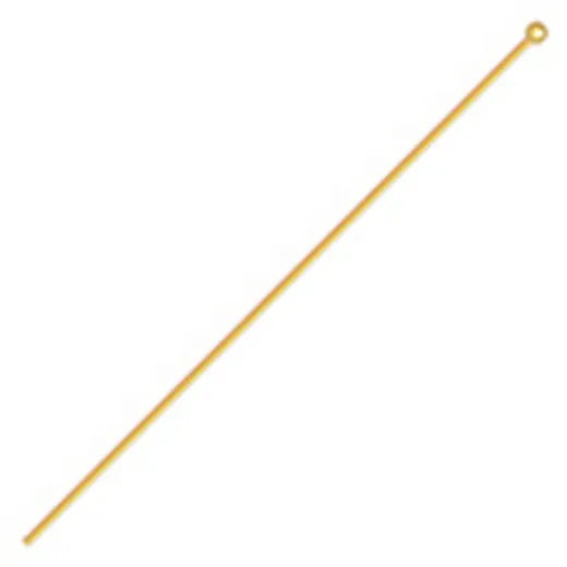 1" Headpins with large ball, Gold colour, Pack of 50 1" Headpins with large ball, Gold colour, Pack of 50