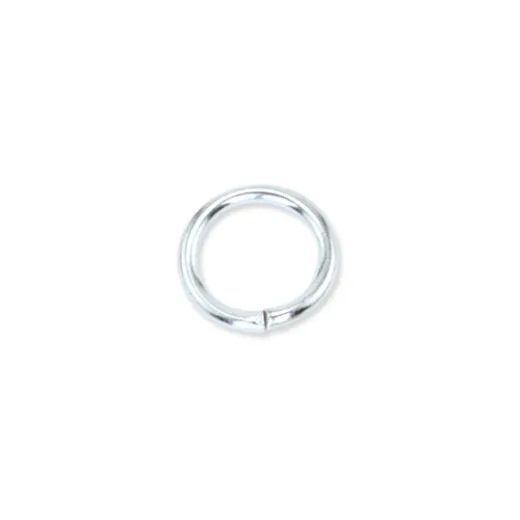 4mm Silver Plated Jump Rings,Pack of 24 pcs. 4mm Silver Plated Jump Rings,Pack of 24 pcs.