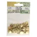 12mm Gold Leather Snaps by Metal Complex, Pack of 20 (10 Sets) 12mm Gold Leather Snaps by Metal Complex, Pack of 20 (10 Sets)
