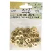15mm Gold Leather Snaps by Metal Complex, Pack of 20 (10 Sets) 15mm Gold Leather Snaps by Metal Complex, Pack of 20 (10 Sets)