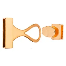 61 x 16.5mm Glue In Gold Hook & Eye Buckle Clasp