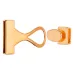61 x 16.5mm Glue In Gold Hook & Eye Buckle Clasp