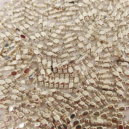 Beadalon 510B-061 Metal Beads, 2.4 x 6mm Rectangle, Silver Plated, 1000 Pcs Beadalon 510B-061 Metal Beads, 2.4 x 6mm Rectangle, Silver Plated, 1000 Pcs