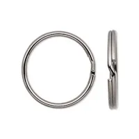 7 mm Split Rings, Gunmetal, 100 Pack