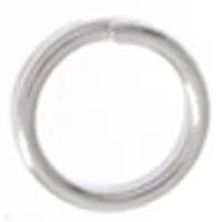 8 mm, Silver Colour Split Rings, Pack of 24 - Beadalon brand