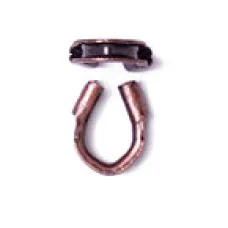 Wire Guardians, 4x4mm, Antique Copper Plated, 25 Pcs