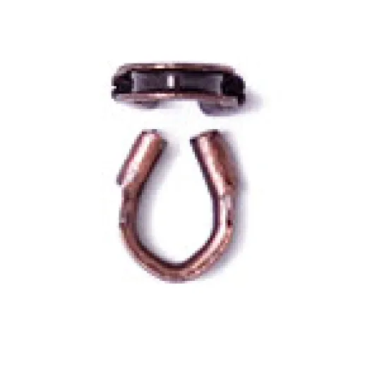 Wire Guardians, 4x4mm, Antique Copper Plated, 25 Pcs Wire Guardians, 4x4mm, Antique Copper Plated, 25 Pcs