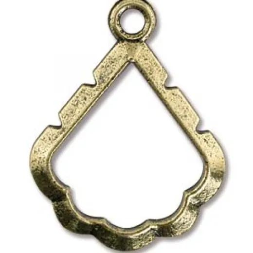 Artistic Wire Wrapper, Pear, Antique Brass, 6 pc A300R-034 Artistic Wire Wrapper, Pear, Antique Brass, 6 pc A300R-034