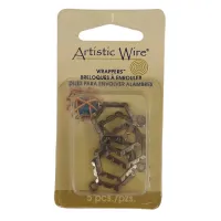 Artistic Wire Wrapper, Hexagon, Hematite, 5pc A300C-038