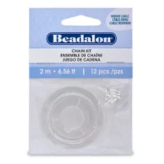  Beadalon Chain Kit, 2m of Chain plus Chain ends. 340B-110