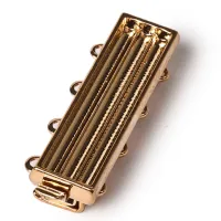 Delica customisable 4 strand Claspgarten Gold Plated Push Clasp , 26x7mm