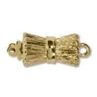 14mm 'Bow Tie' Claspgarten Gold Plated 'Melon' Push Clasp 