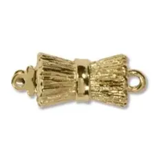 14mm 'Bow Tie' Claspgarten Gold Plated 'Melon' Push Clasp 