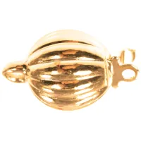 10mm Claspgarten Gold Plated 'Melon' Push Clasp 