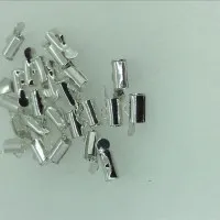 5.5mm Slide Tube end cap, pack of 2 pcs, silver plated