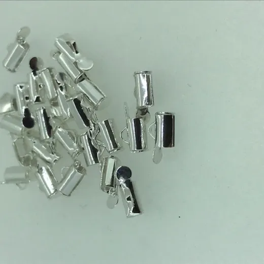 5.5mm Slide Tube end cap, pack of 2 pcs, silver plated 5.5mm Slide Tube end cap, pack of 2 pcs, silver plated