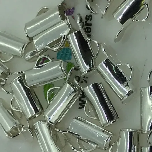 7mm Slide Tube end cap, pack of 2 pcs, silver plated 7mm Slide Tube end cap, pack of 2 pcs, silver plated