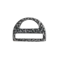 Miyuki-Strap Findings D shape 17.5x13mm Antique Silver, 2pieces
