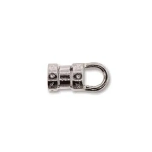5.5mm Silver Tube Crimp End, 2.27mm internal diameter Pack of 6 5.5mm Silver Tube Crimp End, 2.27mm internal diameter Pack of 6