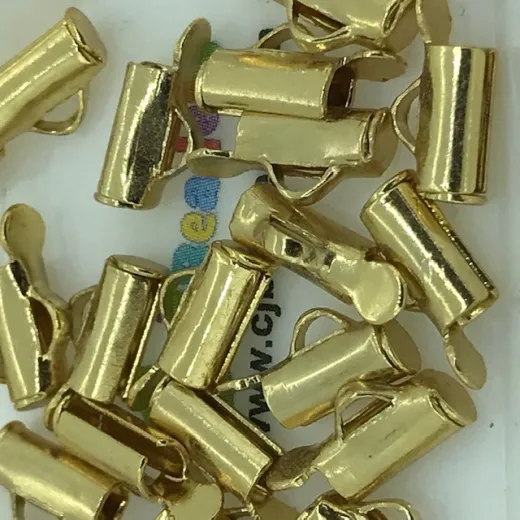 7mm Slide Tube end cap, pack of 2 pcs, gold plated 7mm Slide Tube end cap, pack of 2 pcs, gold plated