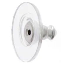 Earring backs- Plastic Disk, 3pairs.