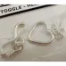 Beadalon EZ Crimp Sterling Silver 13 x 13mm Heart Toggle Clasp, with wavy bar.423G-064, Beadalon EZ Crimp Sterling Silver 13 x 13mm Heart Toggle Clasp, with wavy bar.423G-064,