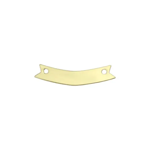 Gold Plated Pewter Banner, 1 3/4" x 1/4" Gold Plated Pewter Banner, 1 3/4" x 1/4"