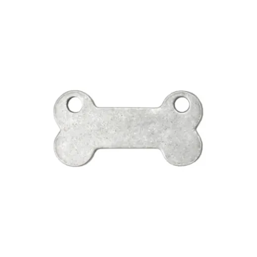 Matte Silver Plated Pewter Dog Bone, 1 1/4 x 5/8" Matte Silver Plated Pewter Dog Bone, 1 1/4 x 5/8"