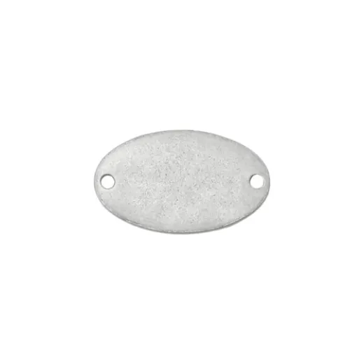 Matte Silver Plated Pewter Stamping Blank, 1 1/2" x 7/8", Matte Silver Plated Pewter Stamping Blank, 1 1/2" x 7/8",