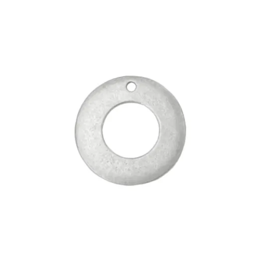 Matte Silver Plated Pewter Washer, 15/16" Matte Silver Plated Pewter Washer, 15/16"