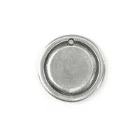 Pewter Large Circle, 27mm Border Blank