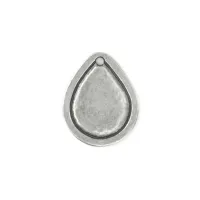 Pewter Large Drop, 25mm Border Blank